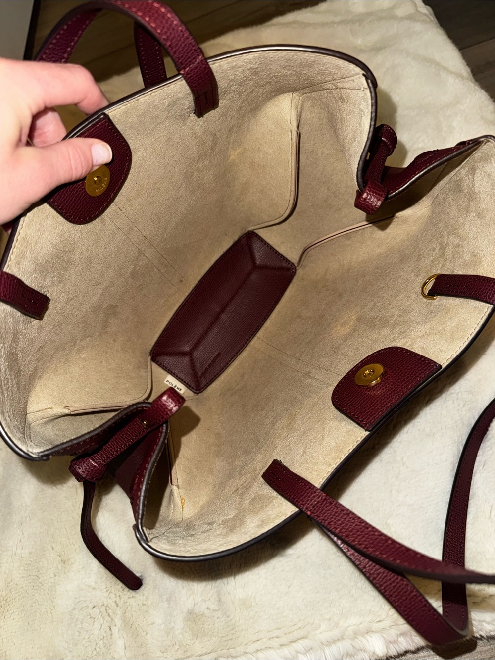 Polene Cyme Mini Black Cherry - Picture 4 of 8